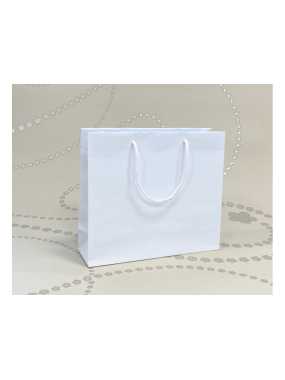 Papierová taška (FLEXIBLE LINE) > biela > 54x10x38,5 cm