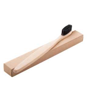 Detská zubná kefka z bambusu > čierna