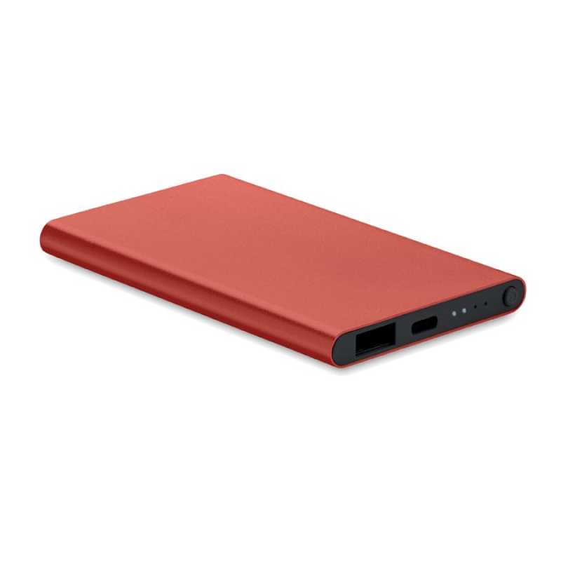 Powerbanka 4000 mAh USB-C > bordová