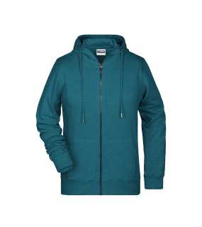 Dámska mikina(JN Ladies Zip Hoody) > modrá (petrol melange) > M