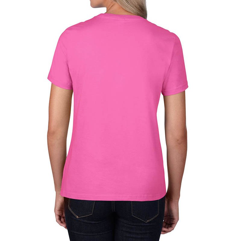 Dámske tričko (GILDAN PREMIUM COTTON LADIES T-SHIRT) > ružová (azalea) > 2XL