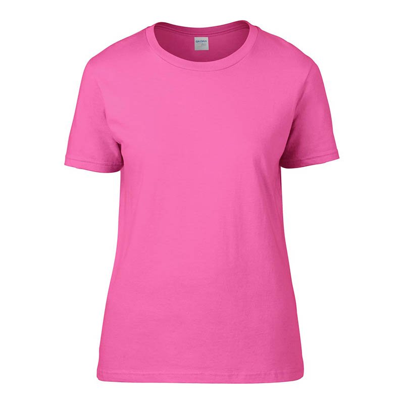 Dámske tričko (GILDAN PREMIUM COTTON LADIES T-SHIRT) > ružová (azalea) > 2XL