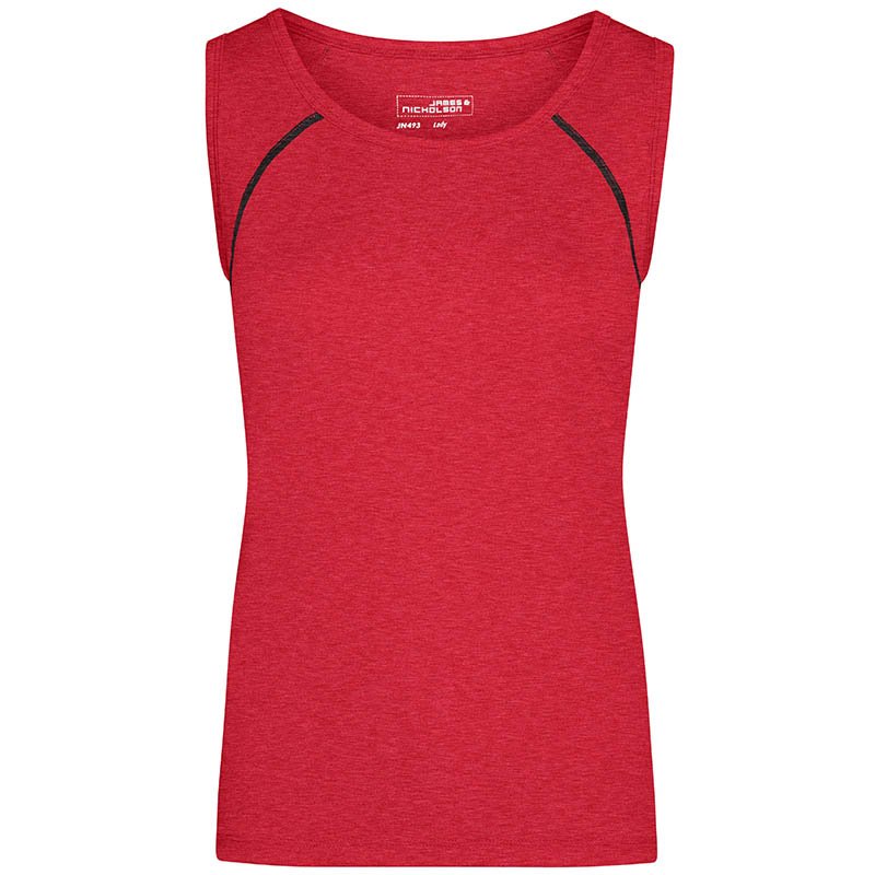 Dámske tielko(JN Ladies Sports Tanktop) > červená (melange) > XS