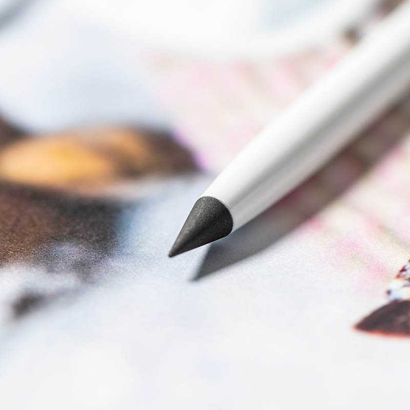 Dotykové kovové pero bez atramentu > čierna