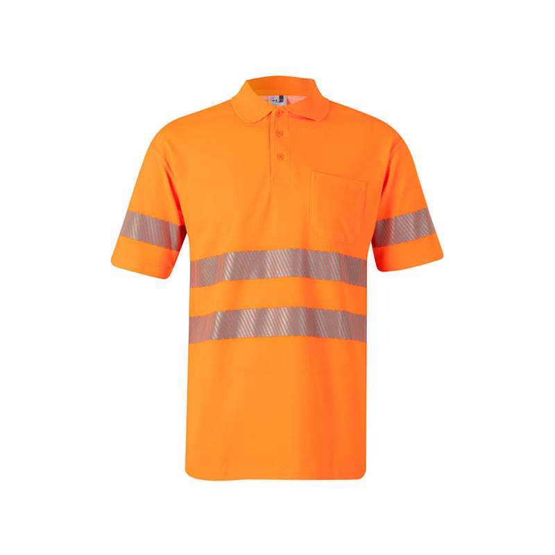 Pánska polokošeľa (VELILLA RS SS COTTON POLO) > oranžová (hi-vis) > 3XL