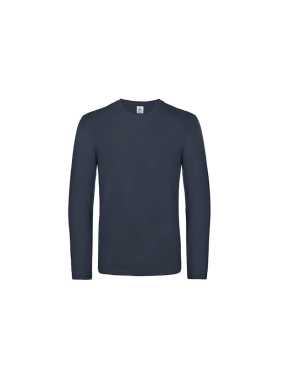 Pánske tričko (B&C #E190 LSL) > modrá(navy) > 4XL