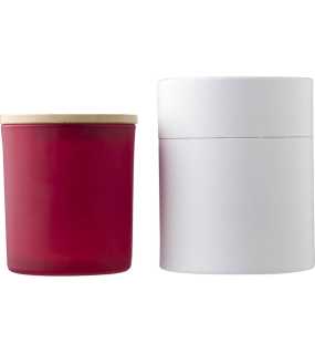 Sklenená sviečka stredná > červená