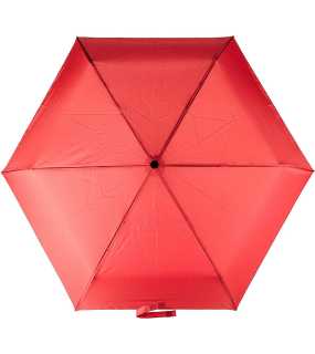 Skladací automatický dáždnik RPET s rúčkou > červená