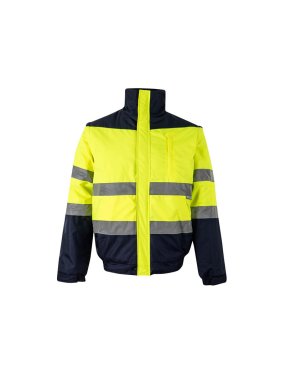 Pánska bunda (VELILLA HV TWO-TONE JACKET) > modrá (marine) / žltá (hi-vis) > 5XL