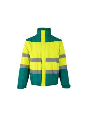 Pánska bunda (VELILLA HV TWO-TONE JACKET) > zelená / žltá (hi-vis) > 5XL