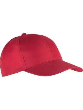 6 panelová šiltovka (K-UP"POLYESTER CAP - 6 PANELS") > červená
