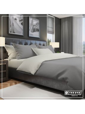 Postelné prádlo(Bed Set Classic Single beds)>šedá(dark)/šedá(light)>160x220cm+30cm