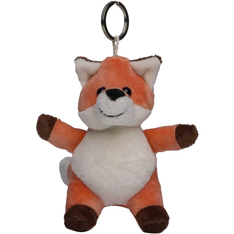 Kľúčenka (MBW Plush fox with keychain) > červená / hnedá