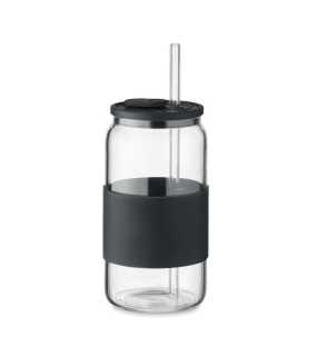 Borosilikátové sklo 550 ml s > čierna