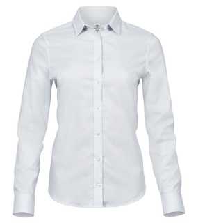 Dámska košela (Tee Jays Womens Stretch Luxury Shirt) > biela > XS