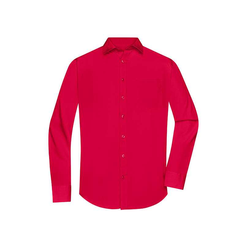 Pánska košeľa(JN Mens Shirt Longsleeve Poplin) > červená > L