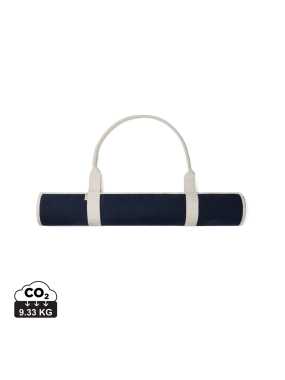 Plážová podložka VINGA Volonne z recykl. canvas AWARE™ > modrá (navy)