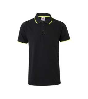 Pánska polokošeľa (VELILLA SS TWO-TONE POLO) > čierna / žltá (hi-vis) > S
