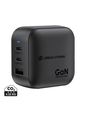 Urban Vitamin Santa Cruz RCS recykl. pl. 70W nabíjačka GAN > čierna