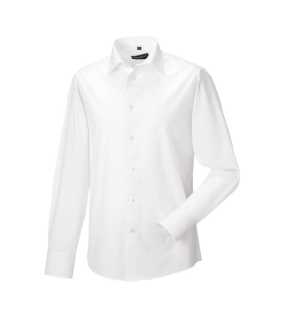 Pánska košeľa(Long Sleeve Easy Care Fitted RUSSELL) > biela > M