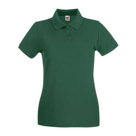 Dámska polokošeľa (FRUIT OF THE LOOM New Lady-Fit Premium Polo )>zelená (bootle)>XL