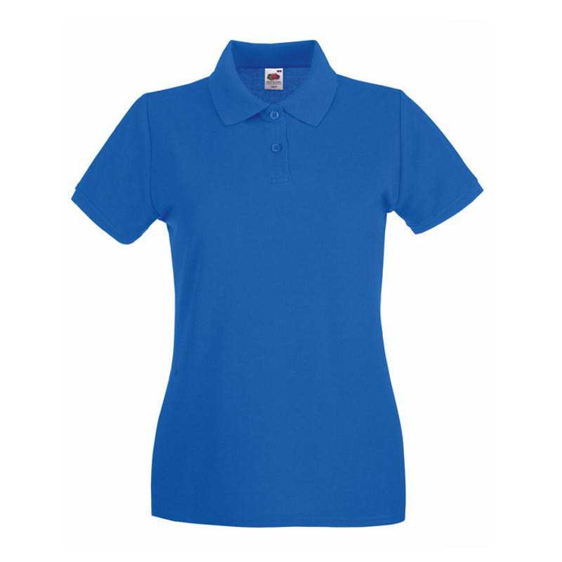 Dámska polokošeľa (FRUIT OF THE LOOM New Lady-Fit Premium Polo )>modrá (royal)>S