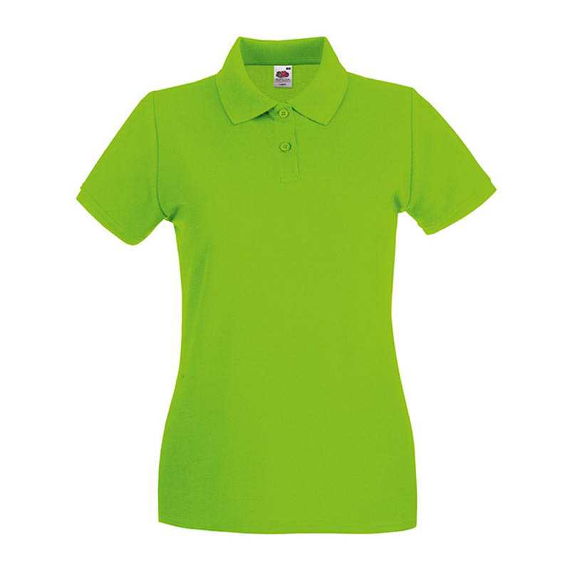 Dámska polokošeľa (FRUIT OF THE LOOM New Lady-Fit Premium Polo )>zelená (lime)>S