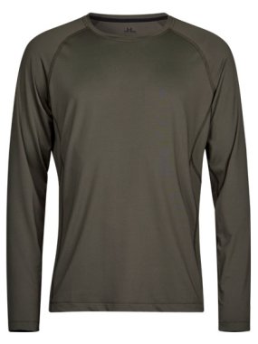 Unisex tričko (Tee Jays Long Sleeve CoolDry Tee) > zelená (deep) > 3XL