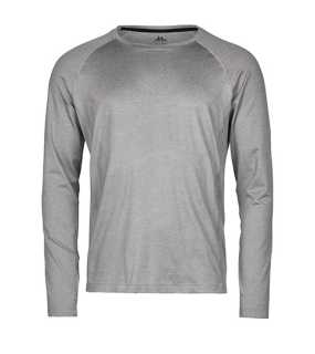 Unisex tričko (Tee Jays Long Sleeve CoolDry Tee) > šedá (melange) > M