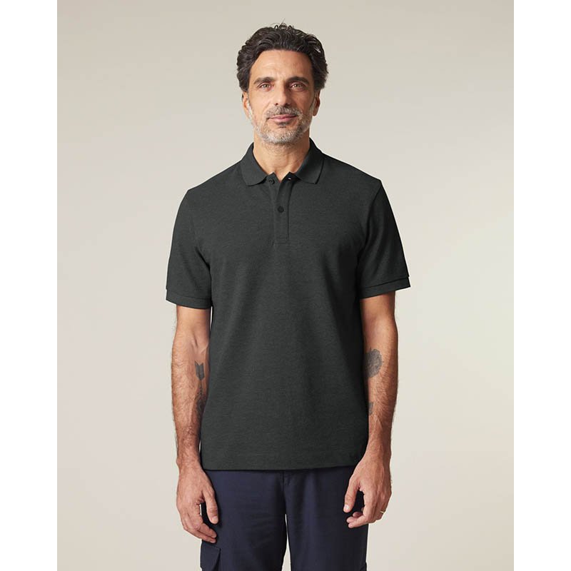 Unisex polokošeľa (STANLEY\STELLA Prepster 2.0) > šedá (dark heather) > M