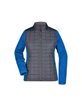 Dámska bunda (JN Ladies Knitted Hybrid Jacket)>modrá(royal melang)/šedá(anthra melang)>XS