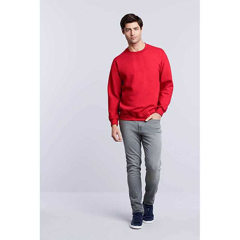 Unisex mikina (GILDAN ADULT CREWNECK SWEATSHIRT) > červená > S