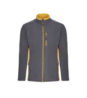 Pánska bunda (VELILLA TWO-TONE FLEECE JACKET) > šedá / žltá > XL