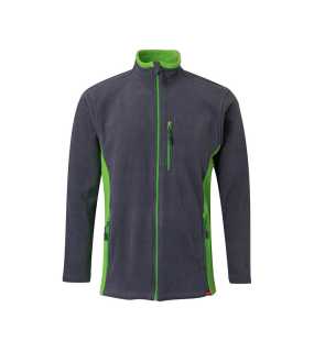 Pánska bunda (VELILLA TWO-TONE FLEECE JACKET) > šedá / zelená (lime) > XL