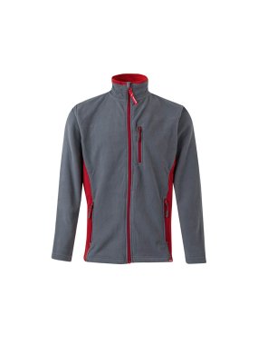 Pánska bunda (VELILLA TWO-TONE FLEECE JACKET) > šedá / červená > L