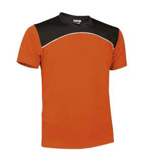 Unisex tričko (MAURICE) > oranžová (neon) / biela / čierna > L