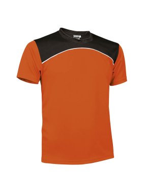 Unisex tričko (MAURICE) > oranžová (neon) / biela / čierna > L