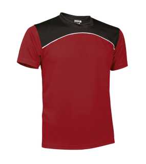 Unisex tričko (MAURICE) > červená (lotto) / čierna > XL