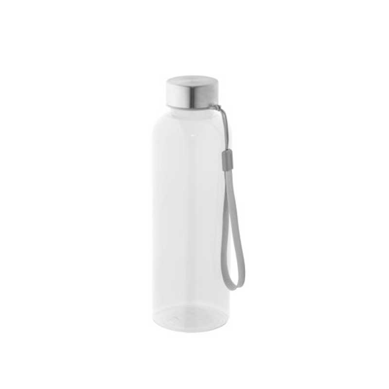Recyklovaného PET (100% rPET) fľaša s lesklým priesvitným povrchom 600 ml > transparentná
