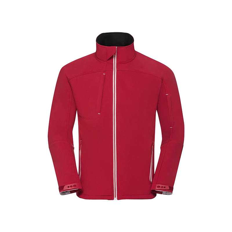 Pánska softshell bunda(RUSSELL COLLECTION Mens Bionic Softshell Jacket)>červená>XS