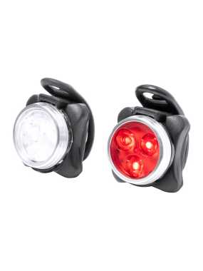 Sada dobíjacích svetiel na bicykel > čierna