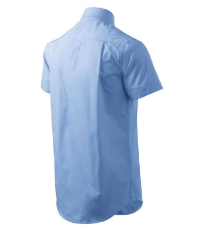 Pánska košeľa (MALFINI Shirt short sleeve) > modrá (nebeská) > 3XL