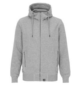 Pánska mikina (COTTOVER F. TERRY FZ HOOD) > šedá (melange) > L