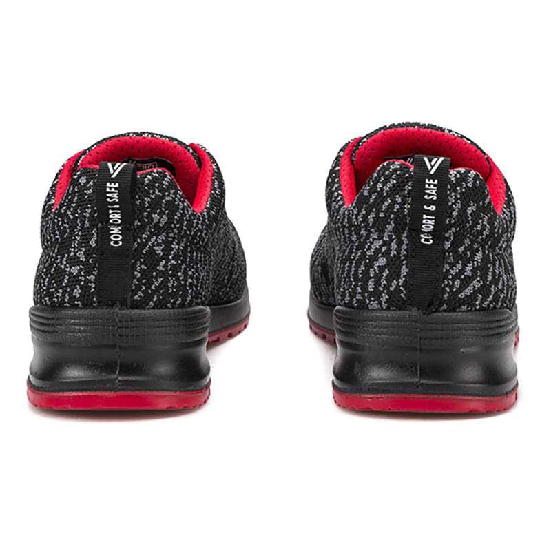 Pánska obuv (V-PRO METAL-FREE SRC S1P SHOE) > čierna / červená > 44