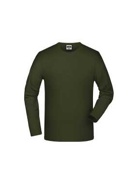 Pánske tričko (JN Elastic-T Long-Sleeved) > zelená (olive) > L