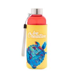 | RPET fľaša > červená