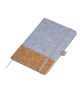 A5 zápisník z korku a plsti > šedá
