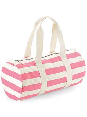Športová taška (WM Nautical Barrel Bag) > béžová (natural) / ružová