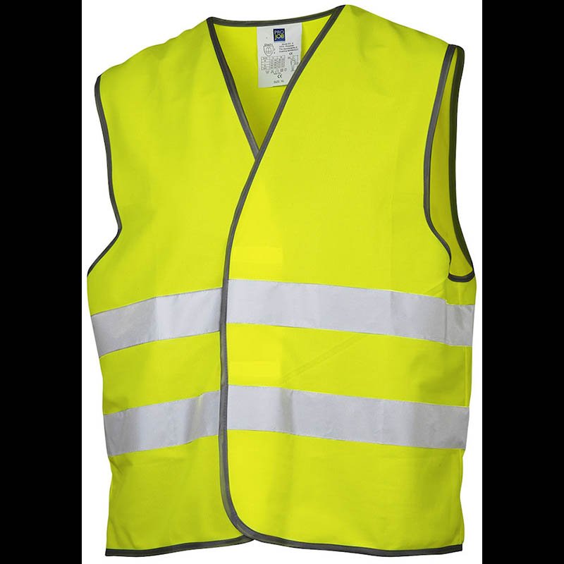 Reflexná vesta (PROJOB VEST HV CLASS 2) > žltá / modrá (navy)