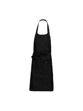 Unisex zástera (KARIBAN POLYESTER COTTON APRON) > čierna (denim)